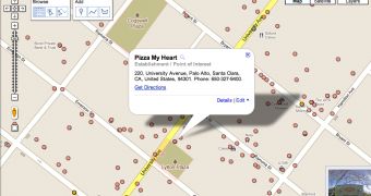 Points of interest in Google Map maker