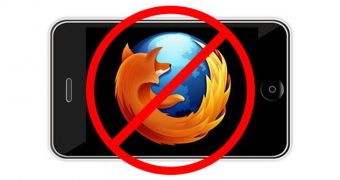 Firefox blocked on iPhone