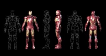 3D printed iron man suit