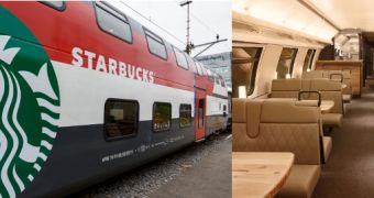 Starbucks train gets European debut
