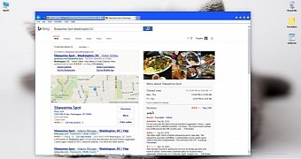 Bing allows you to order food from the search engine results page