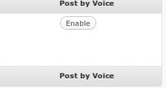 The Post By Voice feature in the WordPress.com Dashboard