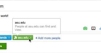 With a Google Apps account, you can share with the people inside your company or school