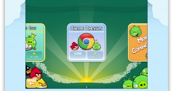 Angry Birds running in Apple's Safari web browser