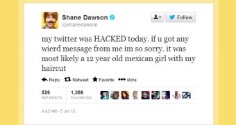 Shane Dawson's Twitter account hacked