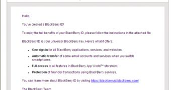 Fake BlackBerry emails