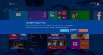 Windows 8 has expired, get Ubuntu
