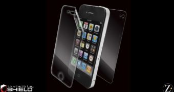 iPhone 4 invisibleSHIELD promotional material