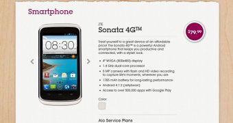 ZTE Sonata 4G at Aio Wireless