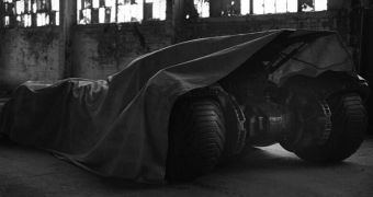 The first teaser photo of the Batmobile from Zack Snyder’s “Batman vs. Superman”
