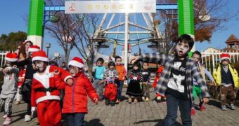 Little zombies take over Japanese amusement park
