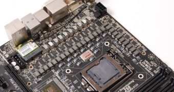 Zotac Crown Edition-ZT-Z68 U1DU3 LGA 1155 motherboard - VRM area
