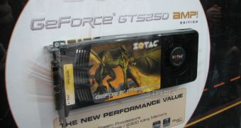Zotac showcases its GeForce GTS 250 series at CeBIT