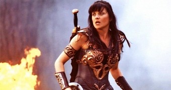 Lucy Lawless as Xena in the original “Xena: Warrior Princess” series