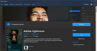 Lightroom in the Microsoft Store
