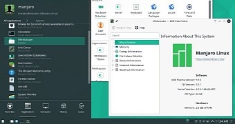 Manjaro Linux with KDE Plasma 5.5