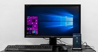 HP Elite X3 connected to bigger screen for Continuum