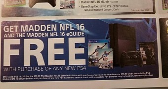 Free Madden NFL 16 with a new PlayStation 4