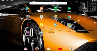 AndEX Marshmallow’s Desktop with some extra apps (Kodi 17.4 and YouTube)