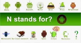 The names of Android OS versions