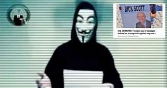 Anonymous goes after Florida governor