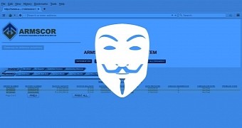 Anonymous leaks data from Armscore