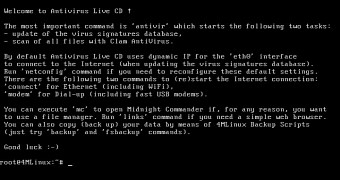 Antivirus Live CD 18.0-0.99.2 in action