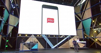 Google's Allo presentation at the Google I/O 2016
