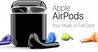 Apple AirPods in various colors
