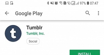 Tumblr for Android still available for download