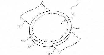 Patent drawing envisioning possible round Apple Watch