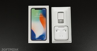 iPhone X box with included charger