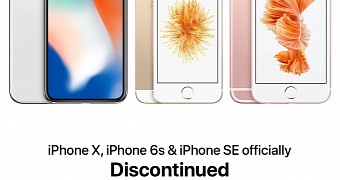 iPhone X, iPhone SE, and iPhone 6s discontinued