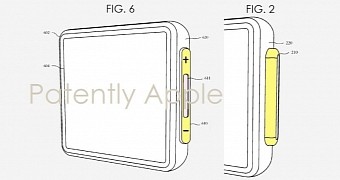 Patent drawing envisioning side button with force touch