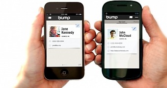 Bump allowed seamless data transfers between devices