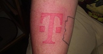The T-Mobile tattoo he promises he's going to wear proudly
