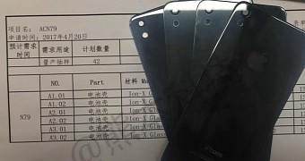 Alleged rear panel for iPhone SE 2017