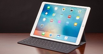 Apple's iPad Pro with a keyboard and pen support