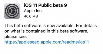 iOS 11 Public Beta 9
