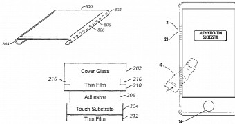 Apple patent for bezel-less display and in-built Touch ID