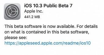 iOS 10.3 Public Beta 7 released