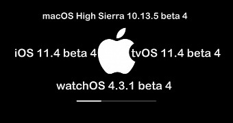 iOS 11.4, macOS 10.13.5, tvOS 11.4, watchOS 4.3.1 beta 4 released