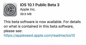 iOS 10.1 Public Beta 3 released