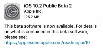 iOS 10.2 Public Beta 2 released
