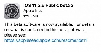 iOS 11.2.5 Public beta 3