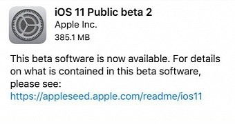 iOS 11 Public Beta 2