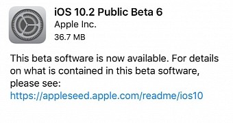 iOS 10.2 Public Beta 6 released