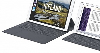 iPad Pro with trackpad on the Smart Keyboard