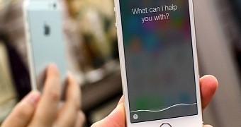 Apple's Siri assistant on an iPhone