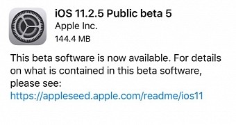 iOS 11.2.5 Public beta 5 released